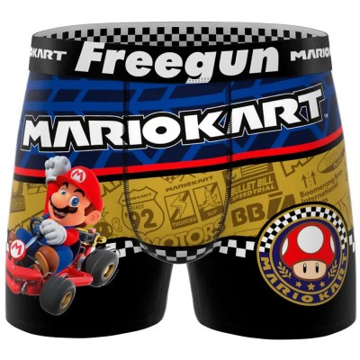 боксерки,мъжко,бельо,freegun,super,mario,kart,mario,boxers,multicolor,(blue,red,white,yellow)