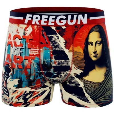 боксерки,мъжко,бельо,freegun,mona,lisa,act,of,art,boxers,multicolor,(red,multicolor)