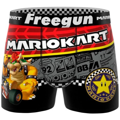 боксерки,мъжко,бельо,freegun,super,mario,kart,bowser,boxers,multicolor,(grey,red,black,yellow)
