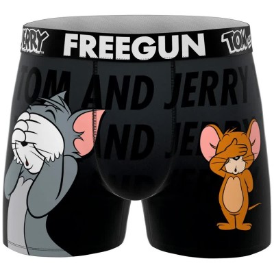 боксерки,мъжко,бельо,freegun,tom,and,jerry,boxers,black,(grey,white)
