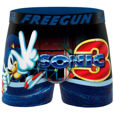 боксерки,мъжко,бельо,freegun,sonic,3,boxers,blue,(blue,red,multicolor)