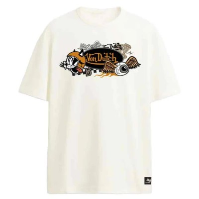 тениска,мъжки,тениски,дамски,тениски,von,dutch,vd,1,h,tr,cat,e,short,sleeve,t,shirt,white,(white)