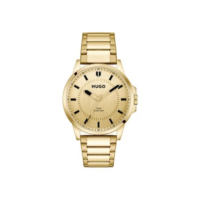 часовник,часовници,hugo,first,43mm,3atm,quartz,analogical,watch,golden,(gold,gold,mineral)