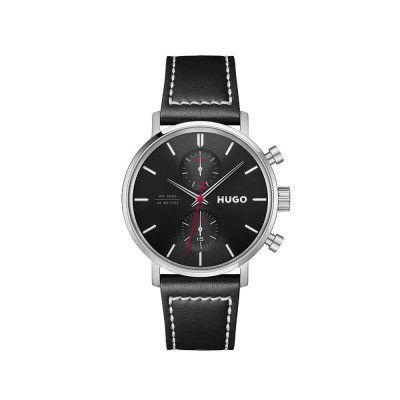 часовник,часовници,hugo,takeoff,1530465,43mm,5atm,quartz,analogical,watch,silver,(black,black,mineral)