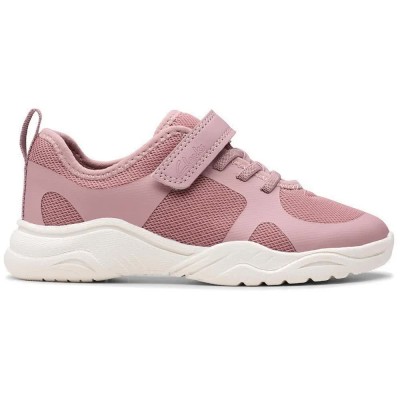 обувки,мъжки,маратонки,дамски,маратонки,clarks,shoes,feather,ath,slip,on,trainers,pink,(dusty,pink)