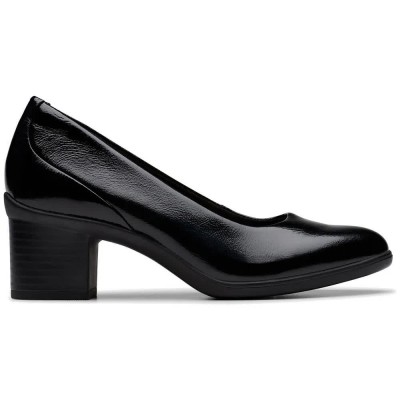 обувки,дамски,обувки,clarks,shoes,shaya,poppy,wide,heel,shoes,black,(black,patent)