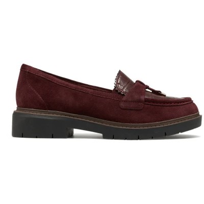мъжки,обувки,дамски,обувки,clarks,shoes,westlynn,bella,loafers,red,(burgundy,suede)