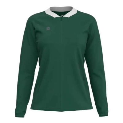 блуза,дамски,блузи,joma,elite,club,full,zip,sweatshirt,green,(green)