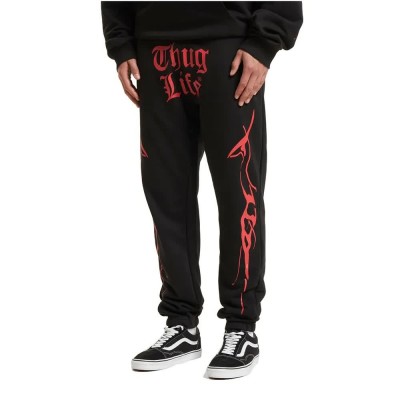 анцуг,мъжки,панталони,дамски,панталони,thug,life,ink,sweat,pants,black,(black)