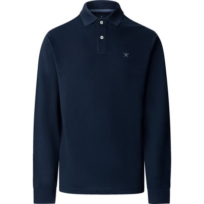 дамски,блузи,с,яка,мъжки,блузи,с,яка,hackett,hm5500063,slim,fit,long,sleeve,polo,blue,(navy)