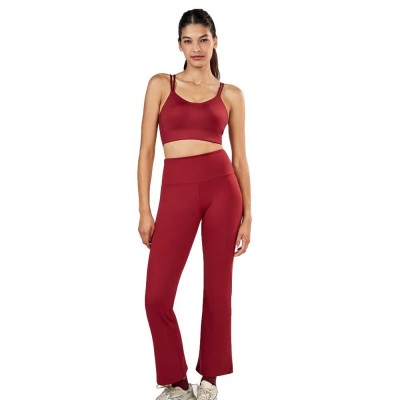 панталони,мъжки,панталони,дамски,панталони,gisela,flare,pants,red,(maroon)