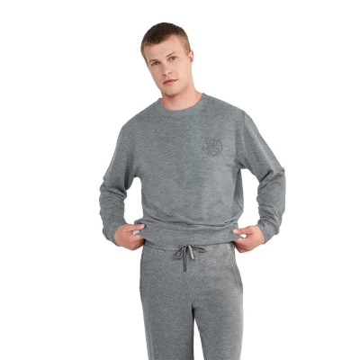 поларена,блуза,мъжки,пуловери,gisela,fleece,logo,sweatshirt,grey,(heather,grey)