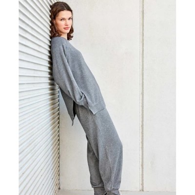 блуза,дамски,блузи,gisela,oversize,double,soft,touch,sweatshirt,grey,(heather,grey)