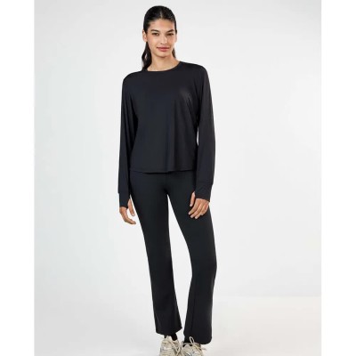 тениска,мъжки,тениски,дамски,тениски,gisela,sport,long,sleeve,t,shirt,black,(black)