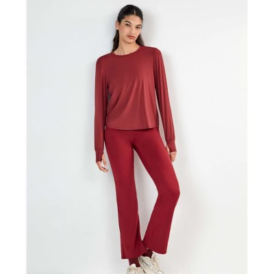 тениска,мъжки,тениски,дамски,тениски,gisela,sport,long,sleeve,t,shirt,red,(maroon)