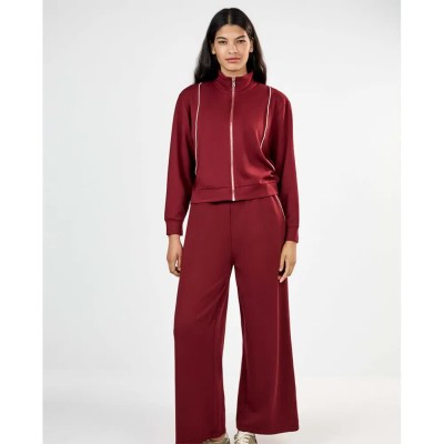 анцуг,мъжки,панталони,дамски,панталони,gisela,straight,leg,stretch,fleece,pants,red,(maroon)