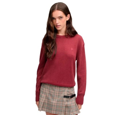 блуза,мъжки,пуловери,дамски,пуловери,superdry,classic,knitted,washed,sweater,red,(port,red)