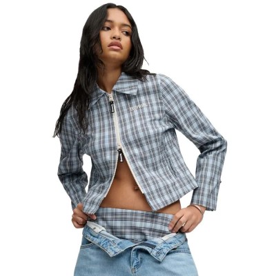 яке,мъжки,якета,дамски,якета,и,палта,superdry,w5012279a,jacket,blue,(blue,moody,check,moonbeam)