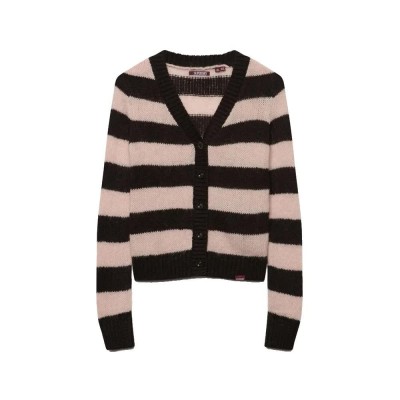 жилетка,мъжки,пуловери,дамски,пуловери,superdry,w6110825a,cardigan,brown,(dark,brown,pale,pink,stripe)