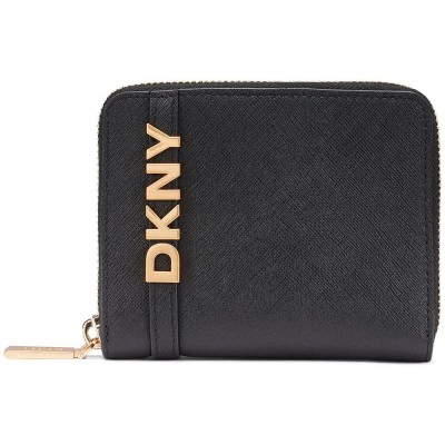 портфейли,и,портмонета,dkny,avril,small,woman,wallet,black,(black,gold)