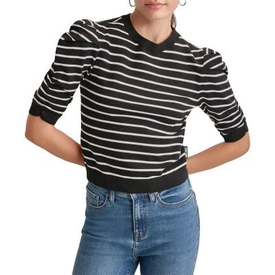 блуза,мъжки,пуловери,дамски,пуловери,dkny,dj4r0166,sweater,black,(black,white)