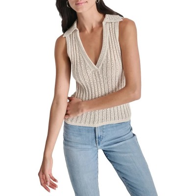 потник,дамски,топове,dkny,dj4r0245,sleeveless,top,beige,(beige)