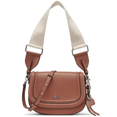 чанта,за,през,рамо,всички,чанти,dkny,nia,mid,shoulder,bag,brown,(saddle)