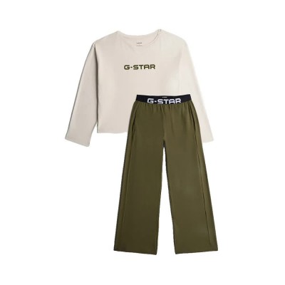 пижама,дамски,пижами,g,star,d29423,01,long,sleeve,pyjama,beige,green,(multicolor,4)