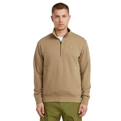 блуза,мъжки,пуловери,g,star,nifous,half,zip,sweatshirt,beige,(safari)