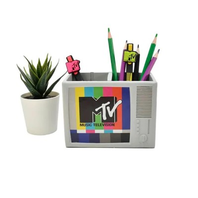 ученически,принадлежности,pyramid,mtv,pen,holder,white,(multicolor)