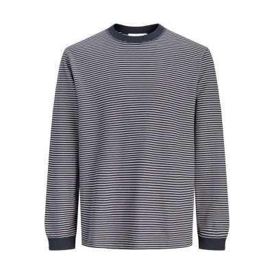 тениска,мъжки,тениски,дамски,тениски,jack,&,jones,barron,stripe,long,sleeve,t,shirt,blue,(dark,navy)