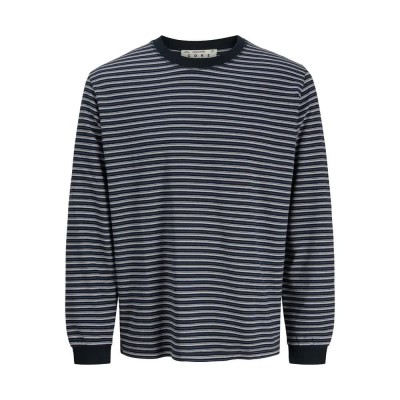 тениска,мъжки,тениски,дамски,тениски,jack,&,jones,barron,stripe,long,sleeve,t,shirt,blue,(dark,navy,vintage,indigo,black,white)