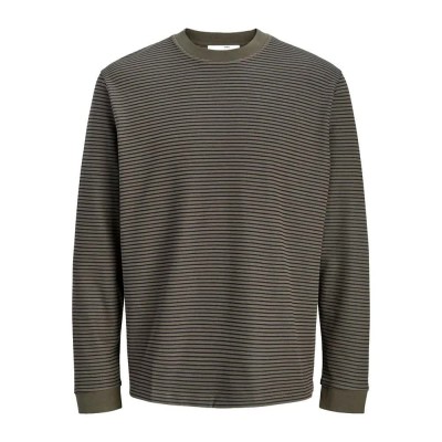 тениска,мъжки,тениски,дамски,тениски,jack,&,jones,barron,stripe,long,sleeve,t,shirt,green,(forest,night)