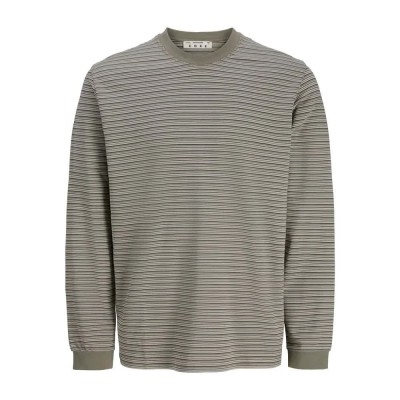 тениска,мъжки,тениски,дамски,тениски,jack,&,jones,barron,stripe,long,sleeve,t,shirt,green,(vetiver,dark,navy,peat,cloud,dancer)