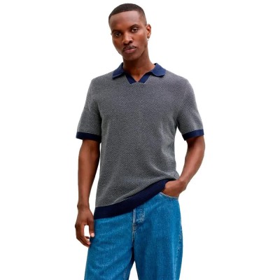 блуза,мъжки,пуловери,дамски,пуловери,jack,&,jones,easton,split,short,sleeve,sweater,grey,(naval,academy)