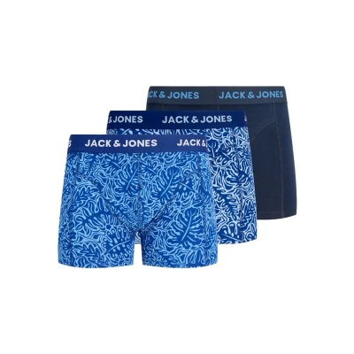 боксерки,мъжко,бельо,jack,&,jones,efron,trunks,boxers,3,units,blue,(bellwether,blue,bellwether,blue,outer,space)