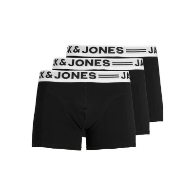 боксерки,мъжко,бельо,jack,&,jones,steven,trunks,boxers,3,units,black,(black,black)