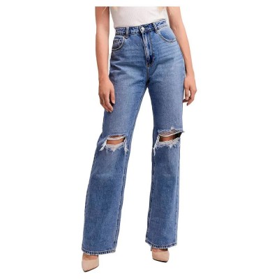 дънки,мъжки,панталони,дамски,панталони,vero,moda,kithy,li363,straight,fit,high,waist,jeans,blue,(medium,blue,denim)
