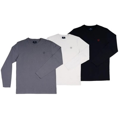 тениска,мъжки,тениски,дамски,тениски,the,time,of,bocha,ri1clogo,long,sleeve,t,shirt,4,units,multicolor,(pearl,white,navy,denim)