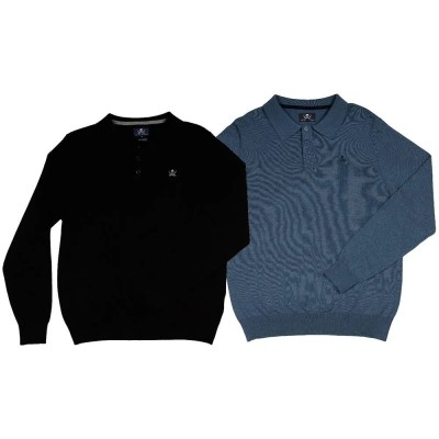 блуза,мъжки,пуловери,дамски,пуловери,the,time,of,bocha,ri1jboton,sweater,2,units,blue,black,(black,blue)
