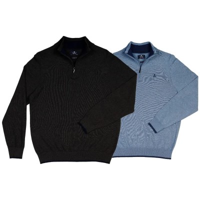 блуза,мъжки,пуловери,дамски,пуловери,the,time,of,bocha,ri1jcrema,half,zip,sweater,2,units,multicolor,(dark,grey,sky,blue)