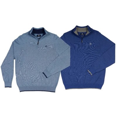 блуза,мъжки,пуловери,дамски,пуловери,the,time,of,bocha,ri1jcrema,half,zip,sweater,2,units,blue,(sky,blue,denim)