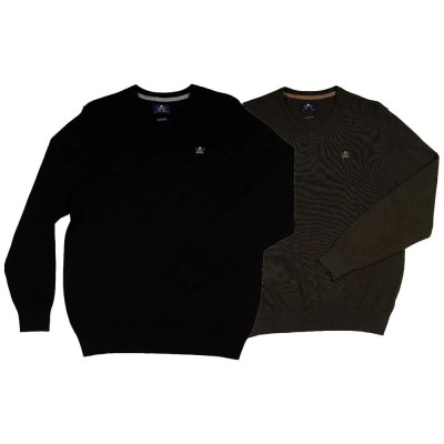 блуза,мъжки,пуловери,дамски,пуловери,the,time,of,bocha,ri1jpico,v,neck,sweater,2,units,green,black,(black,hunter,green)