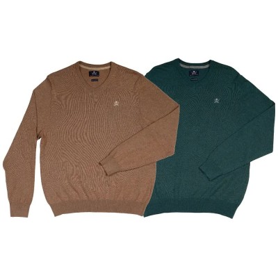 блуза,мъжки,пуловери,дамски,пуловери,the,time,of,bocha,ri1jpico,v,neck,sweater,2,units,green,brown,(camel,green)