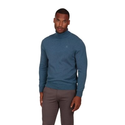 блуза,мъжки,пуловери,дамски,пуловери,the,time,of,bocha,ri1jvuelto,high,neck,sweater,blue,(blue)