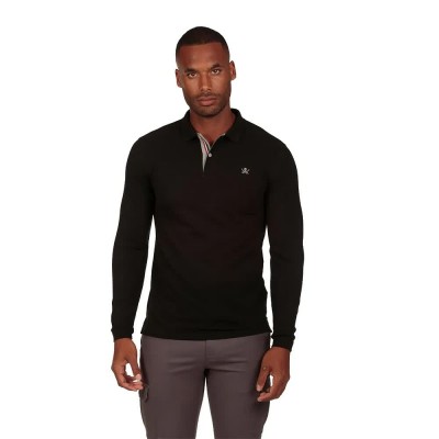 дамски,блузи,с,яка,мъжки,блузи,с,яка,the,time,of,bocha,ri1ppolo,long,sleeve,polo,black,(black)