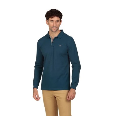 дамски,блузи,с,яка,мъжки,блузи,с,яка,the,time,of,bocha,ri1ppolo,long,sleeve,polo,blue,(denim)