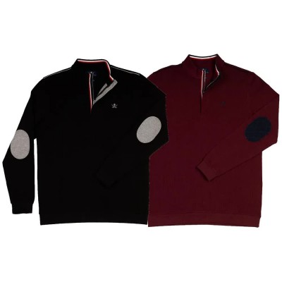 дамски,блузи,с,яка,мъжки,блузи,с,яка,the,time,of,bocha,ri1phierro,long,sleeve,polo,2,units,multicolor,(black,burgundy)