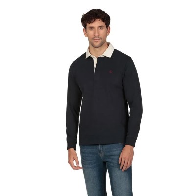 дамски,блузи,с,яка,мъжки,блузи,с,яка,the,time,of,bocha,ri1prugby,long,sleeve,polo,blue,(navy)