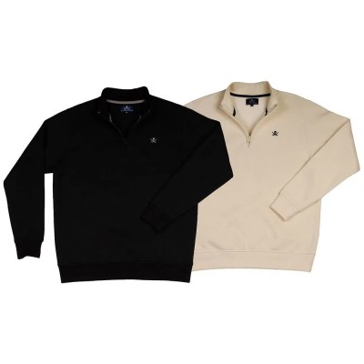 блуза,мъжки,пуловери,the,time,of,bocha,ri1s02,half,zip,sweatshirt,2,units,beige,black,(black,beige)
